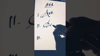 Writing name on subscriber request signature [upl. by Aguste]