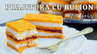 🍰 Foi cu BULION și cremă de GRIȘ 👉 Rețeta de prăjitură fină și delicioasă de post sau de dulce [upl. by Jenei]