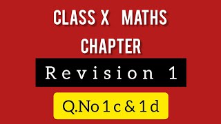 class X Maths Revision 1 campd [upl. by Combs]