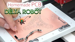 Milling of the PCB for delta robot [upl. by Melba]