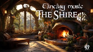 Cozy hobbit home The Shire Ambience amp Fantasy Music lordoftherings [upl. by Strep222]