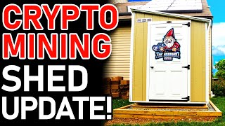 Building a Crypto Mining Shed for Bitcoin and GPU Mining  Almost Ready to Mine some CryptoCurrency [upl. by Aneerbas]