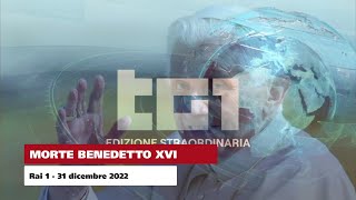 ANNUNCIO MORTE BENEDETTO XVI  Tg1 Edizione Straordinaria  31 dicembre 2022 [upl. by Ranite39]