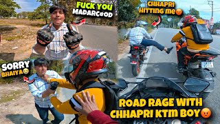 KTM Chhapri se Road Rage ho gyi😡 He try to kill me😨 Kawasaki H2r [upl. by Wendel594]