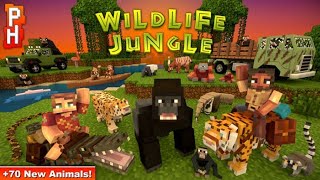 Waild animal mod in Minecraft PE Best animal mod in Minecraft 120 119 [upl. by Nebuer]