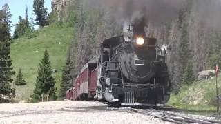 Cumbres and Toltec 484 and 489 Passenger Train [upl. by Fenella867]