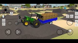 Sawraj 855 vs jaundear 5050 Dlove सवराज 855वीएस जौंडियर 5050डी । tractor game 🎮song gaming [upl. by Rohn499]