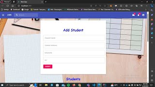 Student Management System React JSSpring Boot and MySQL [upl. by Atinomar]