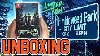 Thimbleweed Park Nintendo Switch Unboxing [upl. by Zurek]