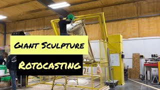 Large Scale Rotational Casting  Polyurethane Sculpture Making [upl. by Oruam]