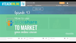 How To Use SlideShare To Market Your Online Course [upl. by Yeltrab]