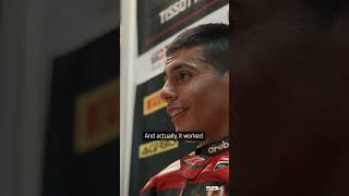 An emotional win for Rinaldi last year at Aragon 🥹  2024 AragonWorldSBK 🏁 [upl. by Trimmer]