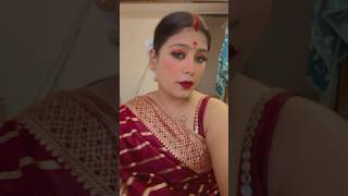 Main toh saj gyi re karwachauth bride bridemakeup makeup bengali couple marriage marriedlife [upl. by Patterman681]