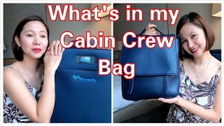 Flight Attendant Life Whats in my Cabin Crew Bag  vlog50 [upl. by Enilreug899]