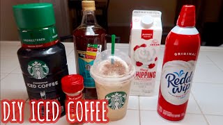 HOW TO MAKE STARBUCKS ICED COFFEE AT HOME [upl. by Enyawd10]