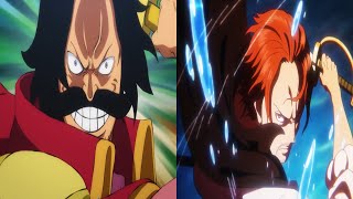 One Piece  Divine Departure Roger vs Shanks Comparison [upl. by Aivartal]