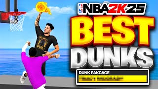 BEST DUNKS amp ANIMATIONS on NBA 2K25 HOW TO GET THE BEST DUNKS FOR EVERY BUILD amp HEIGHT on NBA 2K25 [upl. by Otiv]