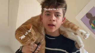 Klipper negle på min kat Anton Part 1 2 3 🐈💅🏼✂️🤬😤🤯 [upl. by Balliett]