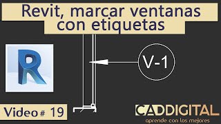 Revit marcar ventanas con etiquetas [upl. by Parthen]