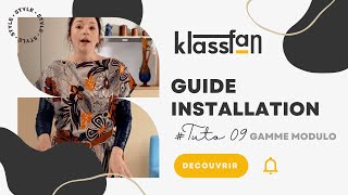 Tuto09  Comment installer un ventilateur de plafond KlassFan Regular pâle bois  tige 60 cm [upl. by Harberd345]