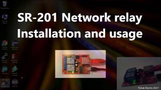 Get started whit SR201 Network relay Installation and usage tutorial [upl. by Yentnuoc569]