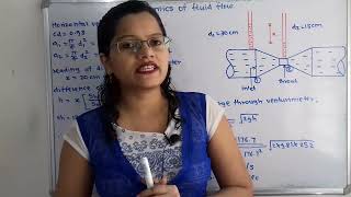 Problem on Horizontal venturimeter rate of flow in venturimeter  fluid mechanics [upl. by Ardelia]