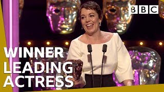 Olivia Colman wins Leading Actress BAFTA 2019 🏆 BBC [upl. by Varini]