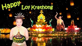 LOY KRATHONG DANCE PERFORMANCE  EASY STEP  THAI TRADITIONAL FESTIVAL  FILIPIGOROTA HERE [upl. by Aisila632]