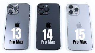 iPhone 13 Pro Max vs 14 Pro Max vs 15 Pro Max iOS 1711 [upl. by Merril900]