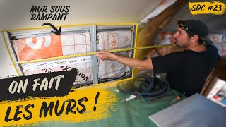 Faire des MURS sous rampants  Rénovation  SDC 23 [upl. by Bar543]