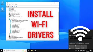 How to install any WiFi Driver on Windows 1087 [upl. by Adrell]