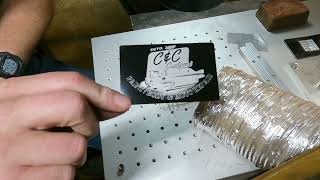 Business Cards for C amp C Customs businesscards aluminiumbusinesscards laser [upl. by Rosenquist]