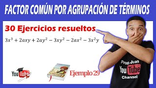 😍 👉FACTOR COMÚN POR AGRUPACIÓN DE TÉRMINOS ejemplos con procedimiento✅  🚀 Súper FÁCIL [upl. by Jens]