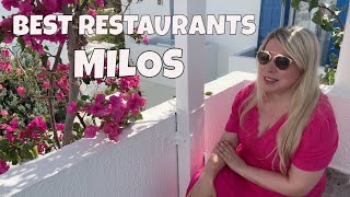 BEST RESTAURANTS IN MILOS  The Ultimate Food Guide 🇬🇷 [upl. by Botnick649]