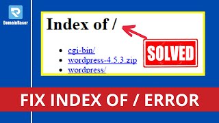 How To Fix Index Of Error  DomainRacer 2024 [upl. by Akived49]