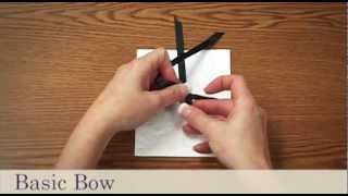 How to Tie a Bow  Basic Bow  Wedding Invitations [upl. by Carola]