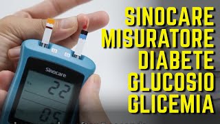 MISURATORE glucosio glicemia diabete SINOCARE SAFE AQ UG [upl. by Ardnuas]