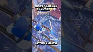 Bro lost because of a cone😭😂 fortnite fortnitememe jesuslovesyou fortnitechapter6 [upl. by Andrus]