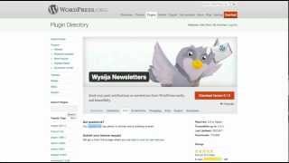 Using Wysija Newsletters in WordPress [upl. by Blunt]