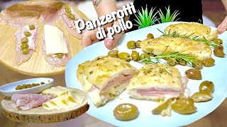 PETTI DI POLLO RIPIENI in padella RICETTA FACILE VELOCE E LEGGERA [upl. by Gnouh182]