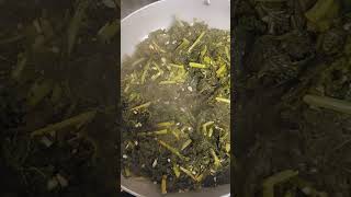 Kale Sautéed NoWaterKale FreshGarlic Cayenne [upl. by Bac]