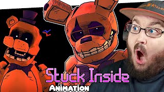 STUCK INSIDE ▶ FNAF MUSIC ANIMATED VIDEO Living Tombstone CG5 Black Gryph0n amp More FNAF REACTION [upl. by Adnirual]