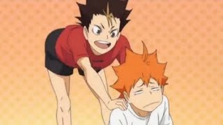 Hinata and Nishinoya Friendship  Haikyuu Compilation Crackheads Unite [upl. by Ecraep]