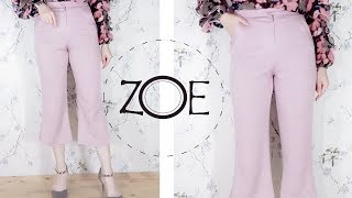 DIY Sewing Bootcut Pants  FREE Sewing Patterns  Zoe DIY [upl. by Schulze192]