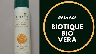 Biotique Bio Vera sunscreen Review [upl. by Ardyce]