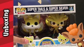 Super Tails and Super Silver Funko Pop Unboxings  Flocked Vulpix [upl. by Ayt]