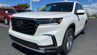 2024 Honda Pilot Exl  Platinum White Pearl  Gray Interior  7Passenger  Walkaround [upl. by Arihsa]