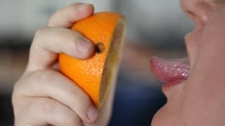 Bestrafung Tutorial  Zungenkuss mit Orange [upl. by Ticknor]