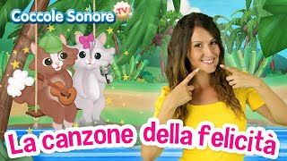 La canzone della Felicità con Greta 😎  Canzoni di Coccole Sonore [upl. by Nomrej]