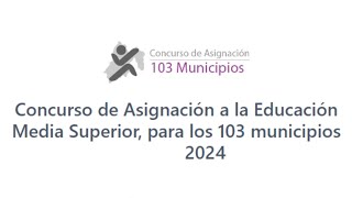 Convocatoria Segunda Vuelta 103 Municipios 2024 [upl. by Annodam]